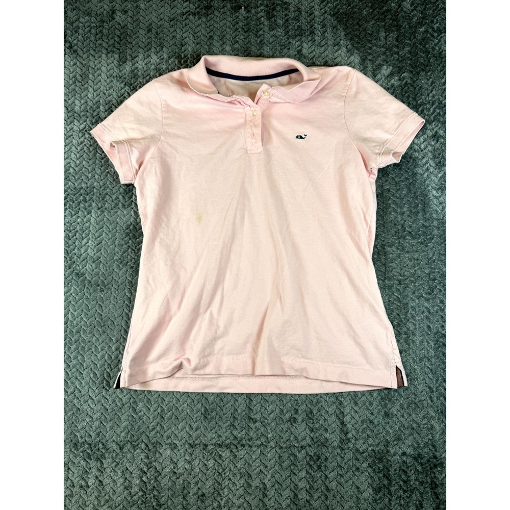 Vineyard Vines Polo Shirt Womens Small Pink Cotton Performance Tennis Athleisure